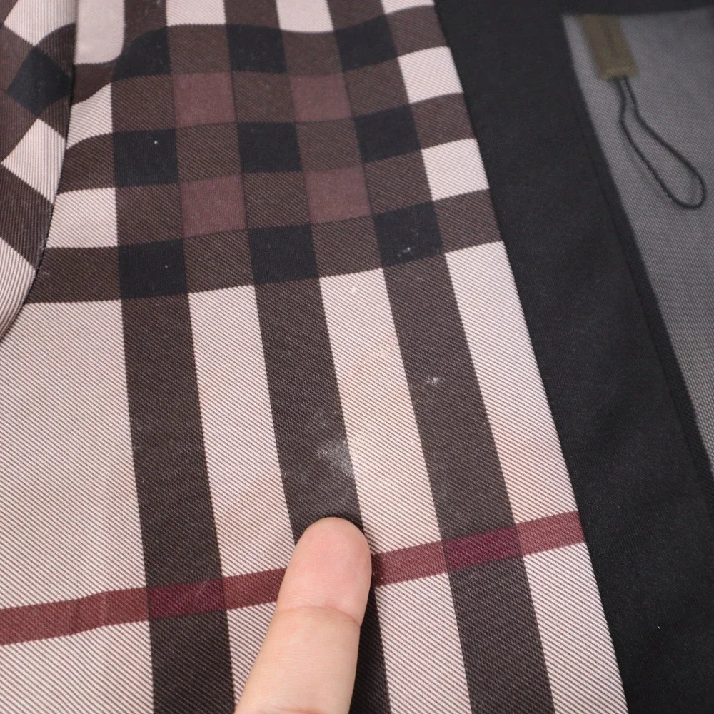 Burberry‎ London Plaid Sheer Mesh Bodycon Dress Short Sleeve Women XL - Picture 7 of 8